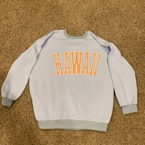 Hawaii Womens Large Crewneck